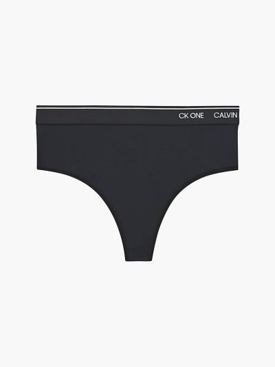 Calvin Klein Underwear HU522794 | Calvin Klein CK One High Waisted Női Tanga Fekete